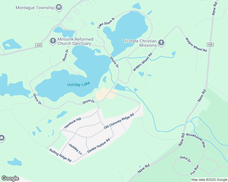 map of restaurants, bars, coffee shops, grocery stores, and more near 207 Old Chimney Ridge Road in Montague Township