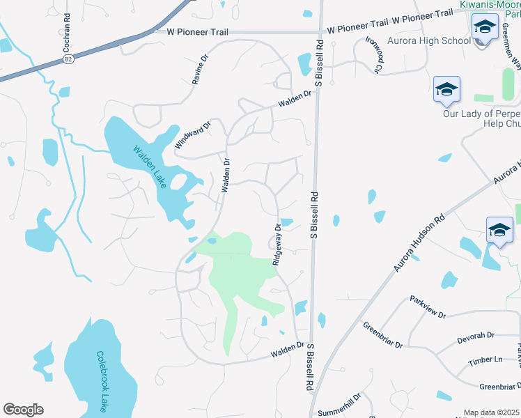 map of restaurants, bars, coffee shops, grocery stores, and more near 503 Concord Downs Lane in Aurora