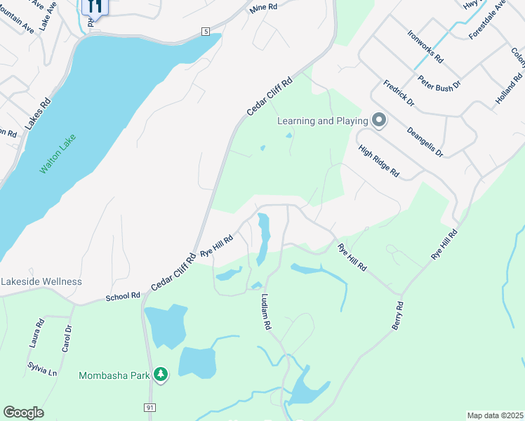map of restaurants, bars, coffee shops, grocery stores, and more near 414 Rye Hill Road in Monroe
