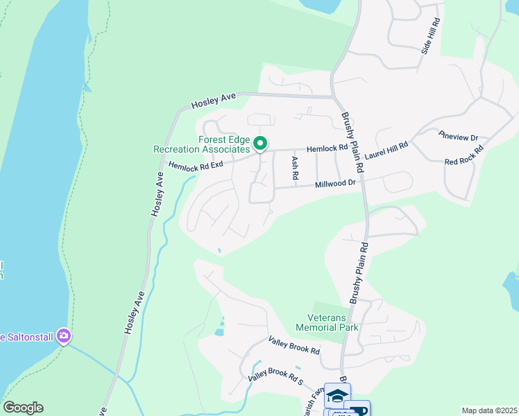map of restaurants, bars, coffee shops, grocery stores, and more near 104 Fresh Meadow Road in Branford