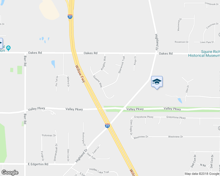 map of restaurants, bars, coffee shops, grocery stores, and more near 9463 Sherwood Trail in Brecksville