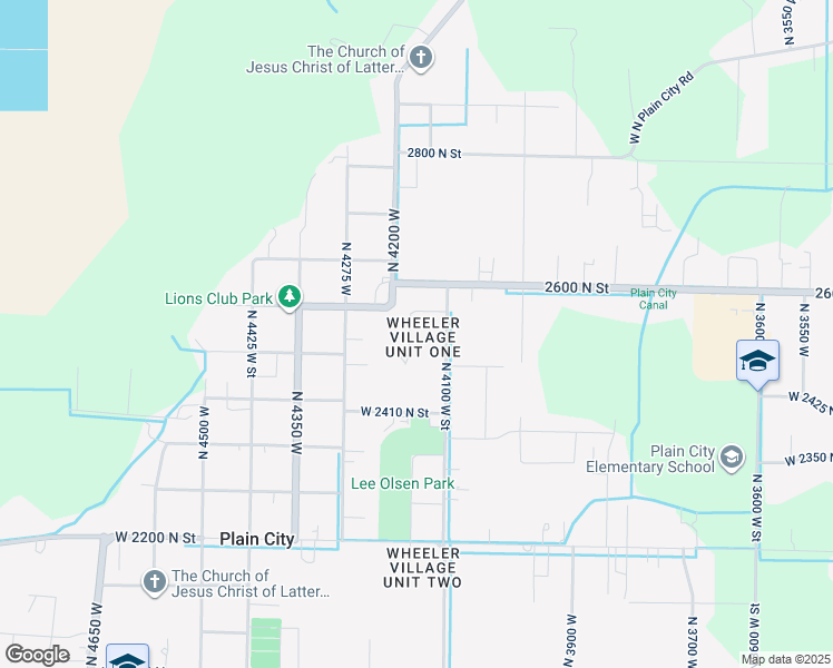map of restaurants, bars, coffee shops, grocery stores, and more near 2520 4175 West Street in Plain City
