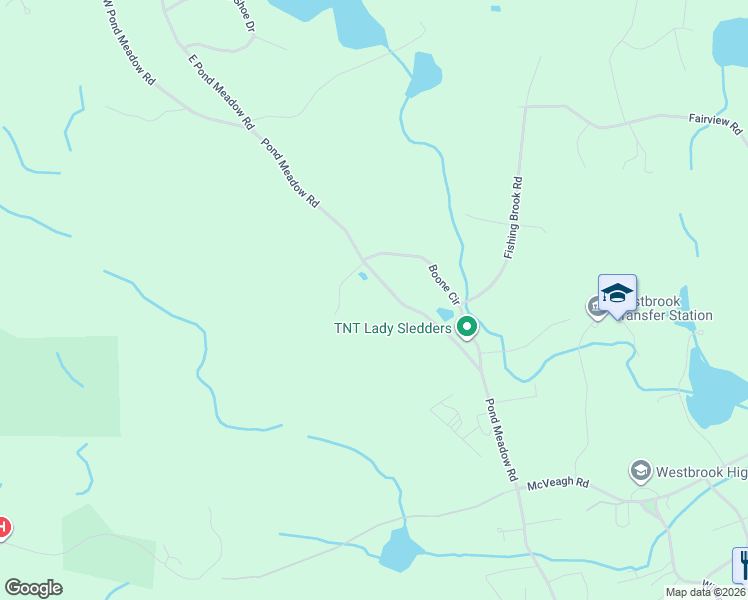 map of restaurants, bars, coffee shops, grocery stores, and more near 737 Pond Meadow Road in Westbrook