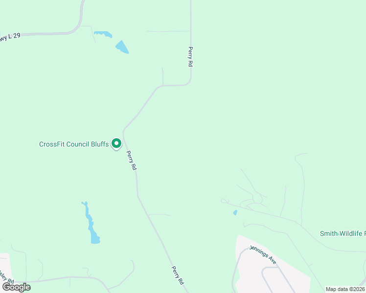 map of restaurants, bars, coffee shops, grocery stores, and more near 20229 Perry Road in Council Bluffs