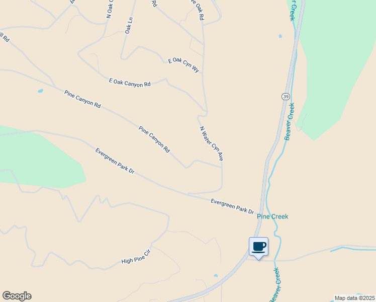 map of restaurants, bars, coffee shops, grocery stores, and more near 13390 Pine Canyon Road in Huntsville