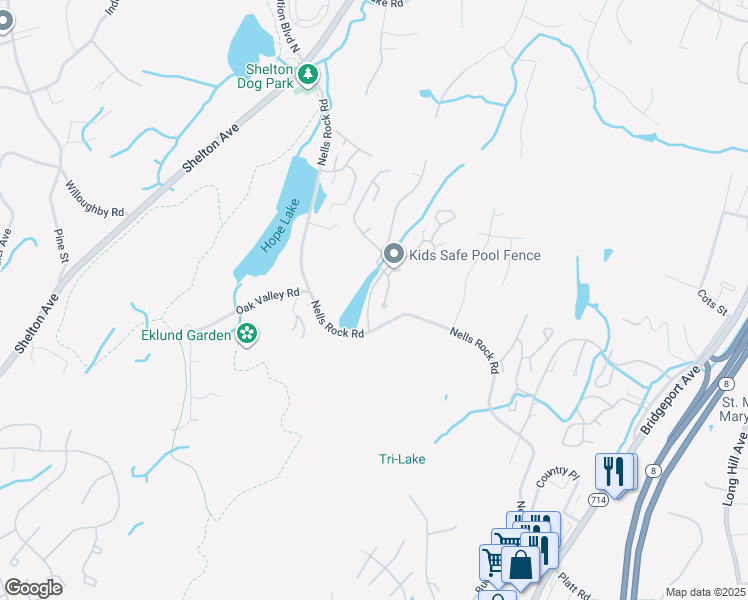 map of restaurants, bars, coffee shops, grocery stores, and more near 29 L Hermitage Drive in Shelton