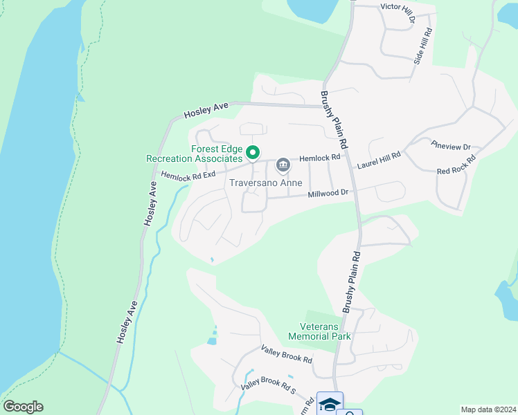 map of restaurants, bars, coffee shops, grocery stores, and more near 104 Fresh Meadow Road in Branford
