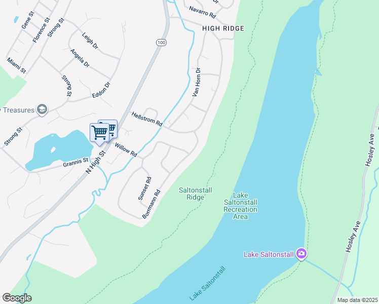 map of restaurants, bars, coffee shops, grocery stores, and more near 183 Borrmann Road in East Haven