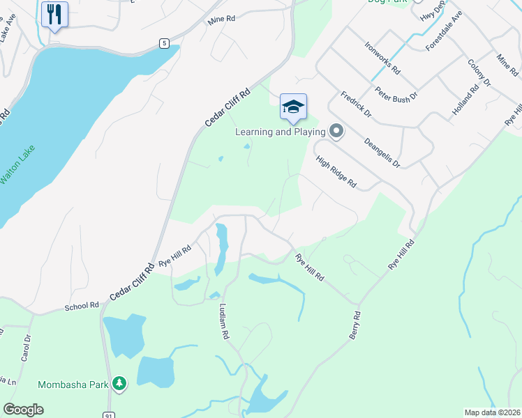 map of restaurants, bars, coffee shops, grocery stores, and more near 5 Jean Drive in Monroe