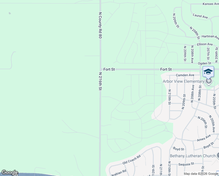 map of restaurants, bars, coffee shops, grocery stores, and more near 4665-5299 North County Road 80 in Omaha