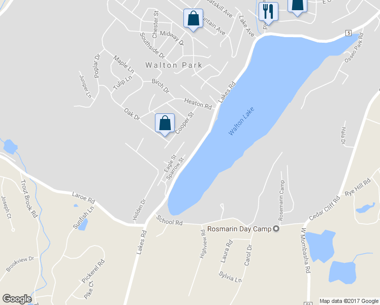 map of restaurants, bars, coffee shops, grocery stores, and more near 570 Lakes Road in Monroe
