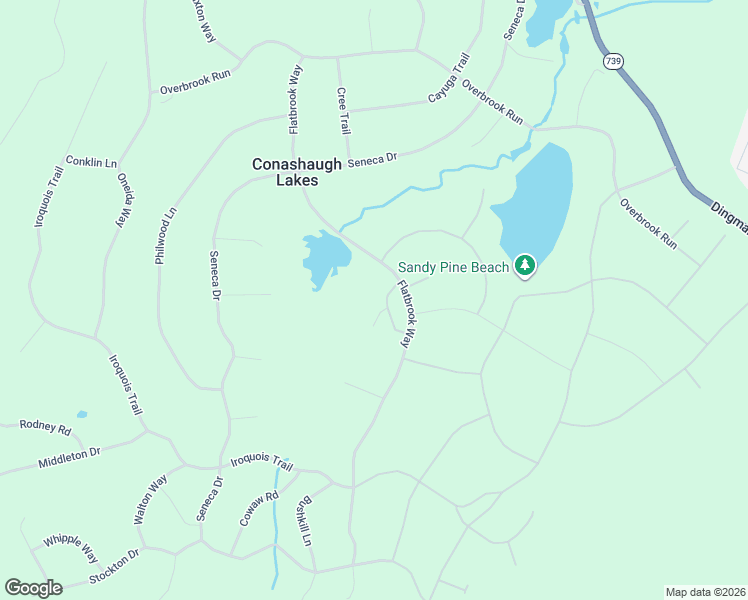 map of restaurants, bars, coffee shops, grocery stores, and more near 4279 Conashaugh Lk in Milford