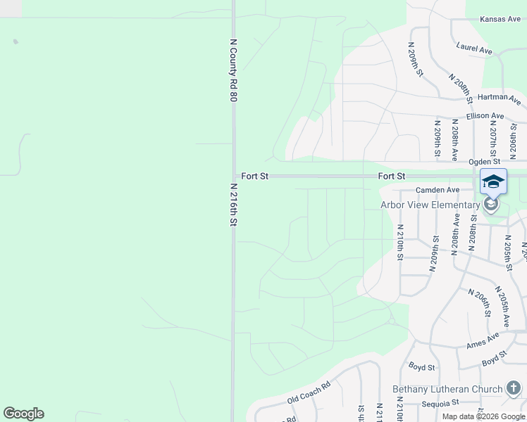 map of restaurants, bars, coffee shops, grocery stores, and more near 4665-5299 North County Road 80 in Omaha