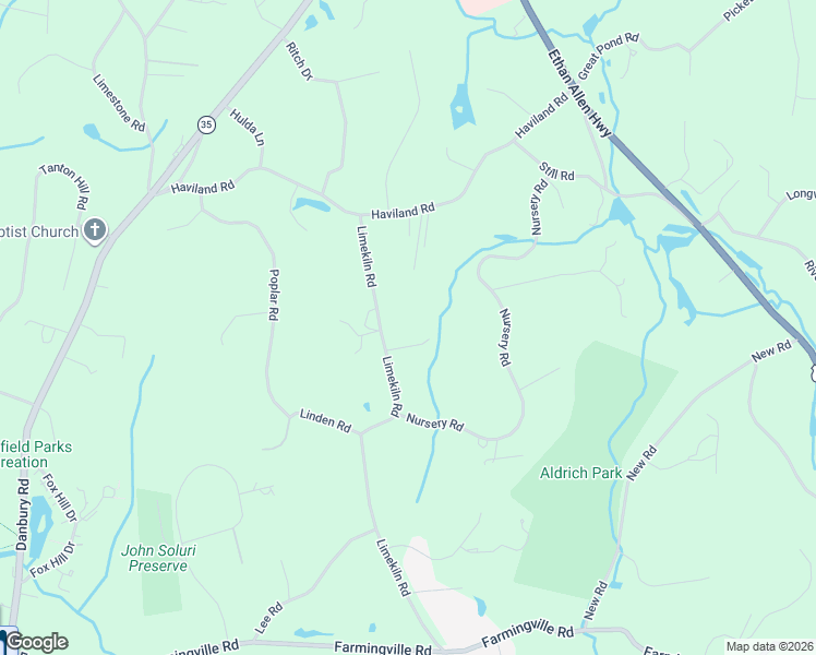 map of restaurants, bars, coffee shops, grocery stores, and more near 180 Limekiln Road in Ridgefield