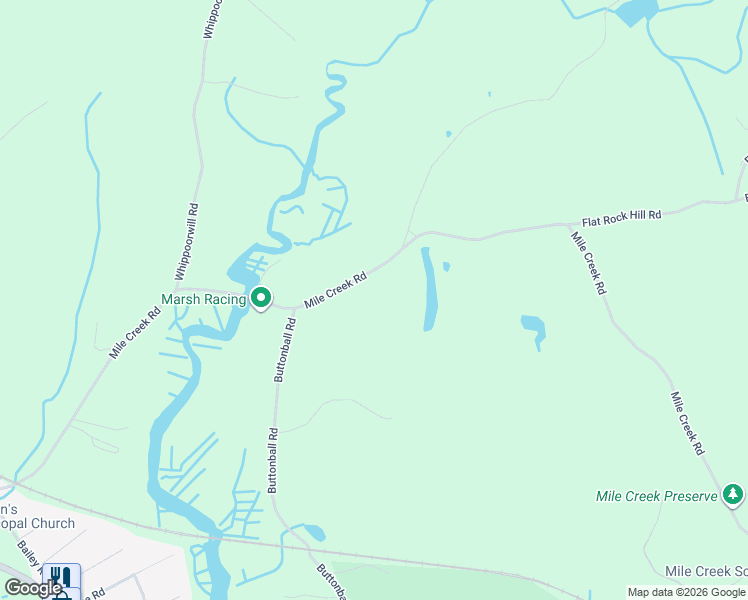 map of restaurants, bars, coffee shops, grocery stores, and more near 100-114 Mile Creek Road in Old Lyme