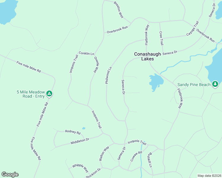 map of restaurants, bars, coffee shops, grocery stores, and more near 4340 Conashaugh Lk in Milford