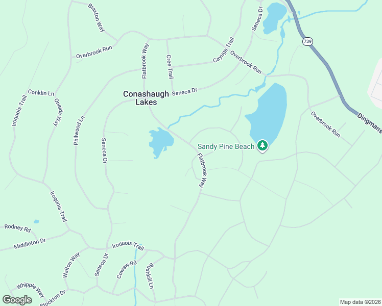 map of restaurants, bars, coffee shops, grocery stores, and more near Flatbrook Rd in Milford