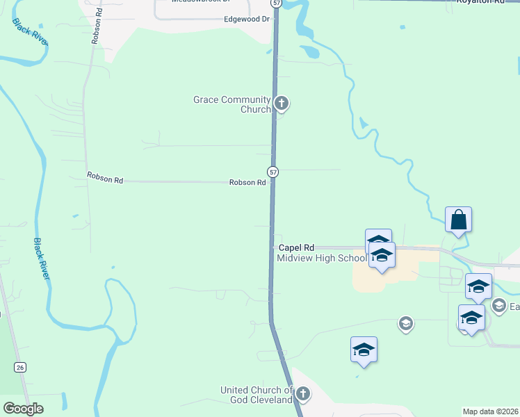 map of restaurants, bars, coffee shops, grocery stores, and more near 3119 Grafton Road in Grafton