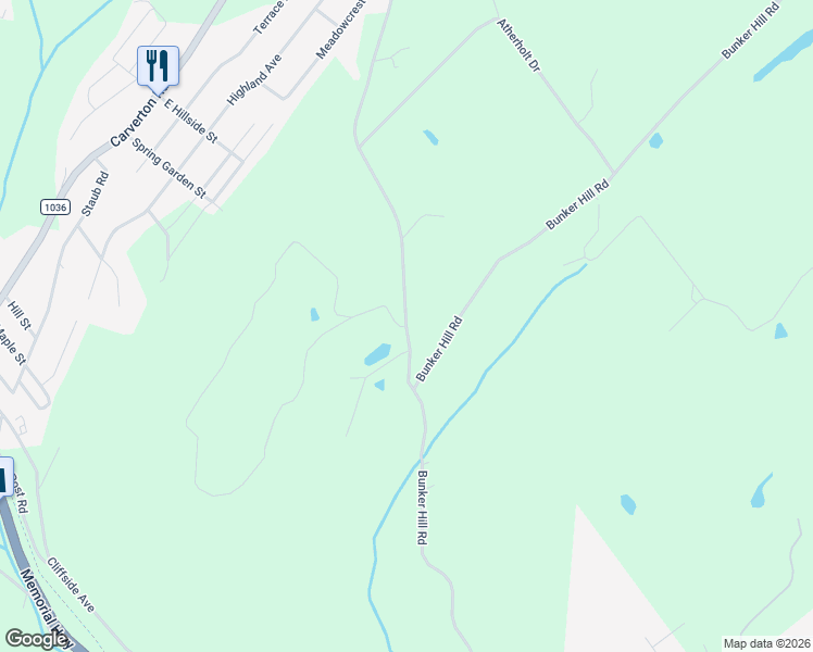 map of restaurants, bars, coffee shops, grocery stores, and more near 140 Dug Road in Wyoming