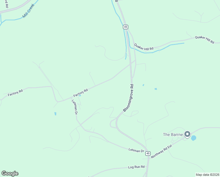 map of restaurants, bars, coffee shops, grocery stores, and more near 1322 Factory Road in Cogan Station