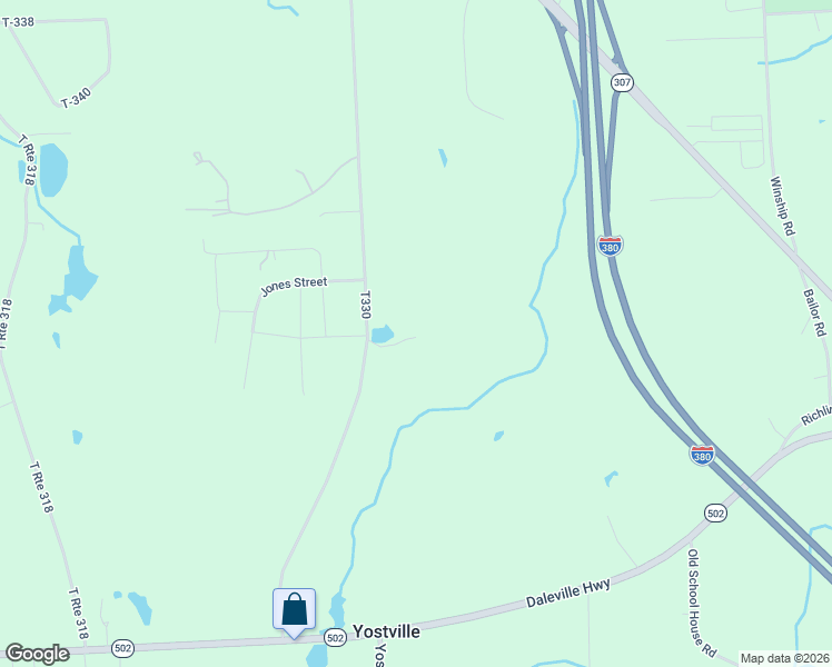 map of restaurants, bars, coffee shops, grocery stores, and more near 155 Laurel Road in Lackawanna County
