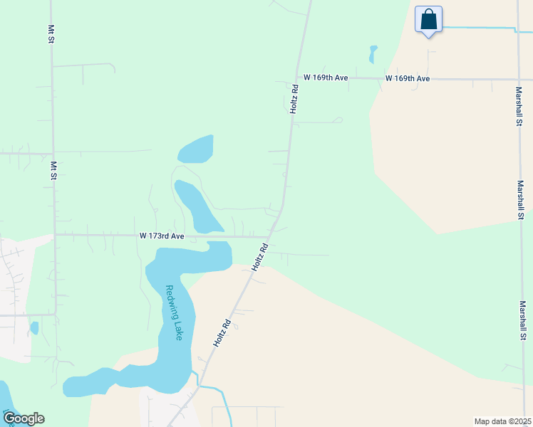 map of restaurants, bars, coffee shops, grocery stores, and more near 17214 Holtz Road in Lowell
