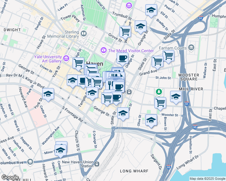 808 Chapel Street New Haven Ct Walk Score Map Of Restaurants Bars Coffee S Grocery Ore Near 808