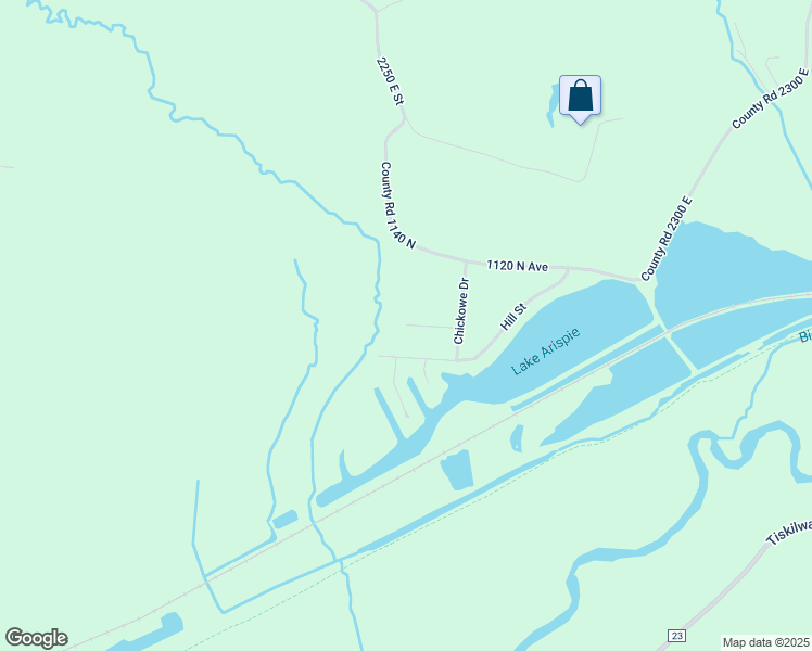 map of restaurants, bars, coffee shops, grocery stores, and more near 22550 1100 North Avenue in Princeton