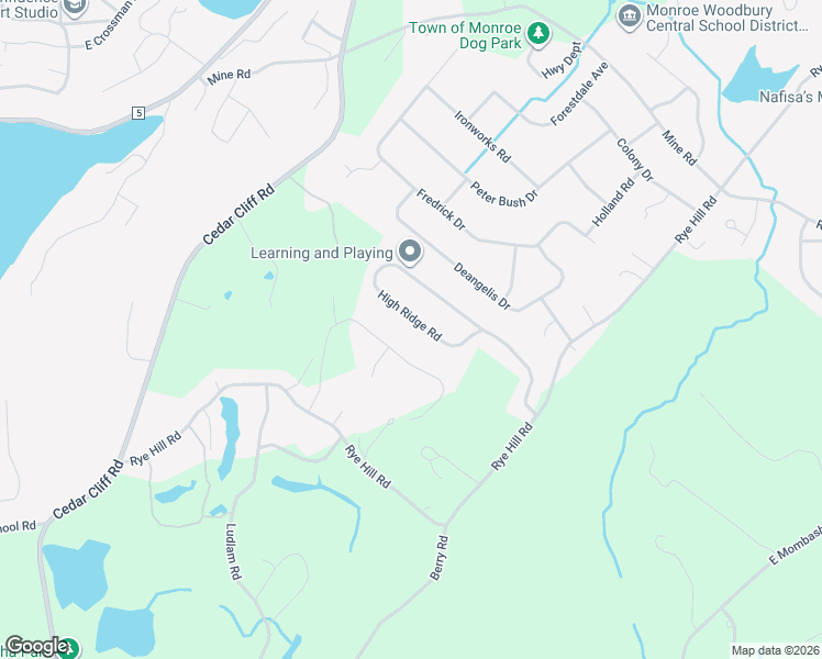 map of restaurants, bars, coffee shops, grocery stores, and more near 63 High Ridge Road in Monroe