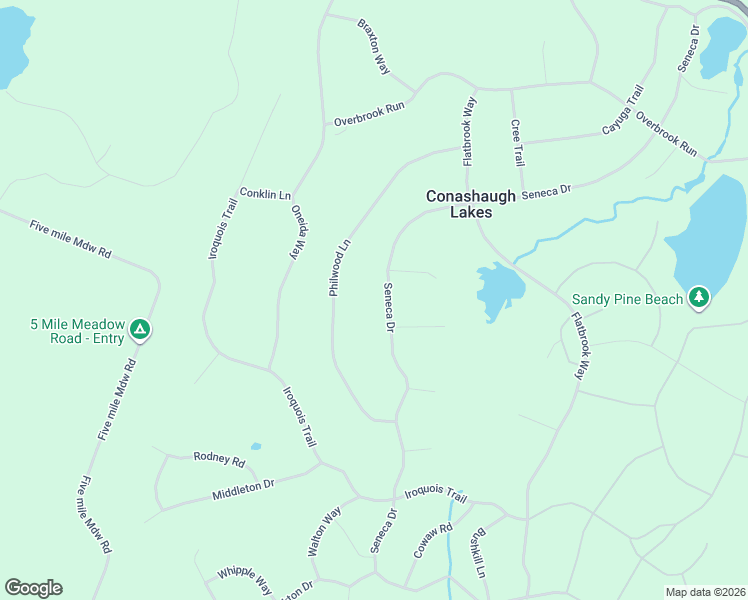 map of restaurants, bars, coffee shops, grocery stores, and more near 4340 Conashaugh Lk in Milford