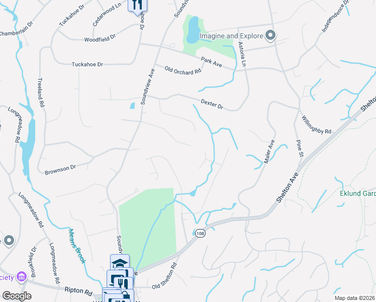 map of restaurants, bars, coffee shops, grocery stores, and more near 31 Whipporwill Drive in Shelton