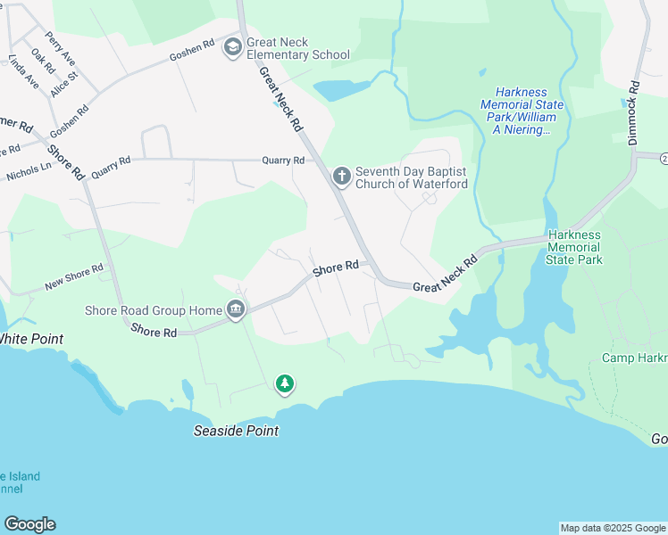 map of restaurants, bars, coffee shops, grocery stores, and more near Shore Road & West Strand Road in Waterford