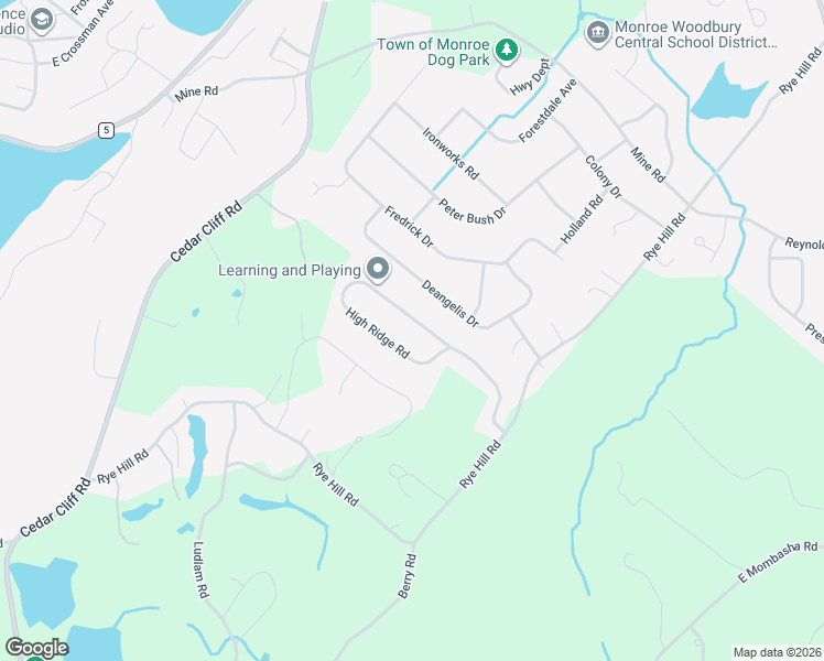 map of restaurants, bars, coffee shops, grocery stores, and more near 70 High Ridge Road in Monroe