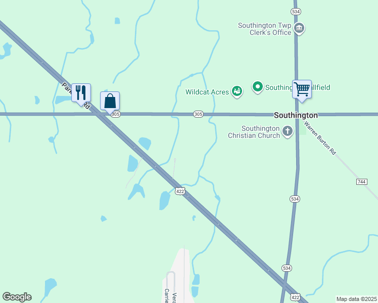 map of restaurants, bars, coffee shops, grocery stores, and more near in Southington