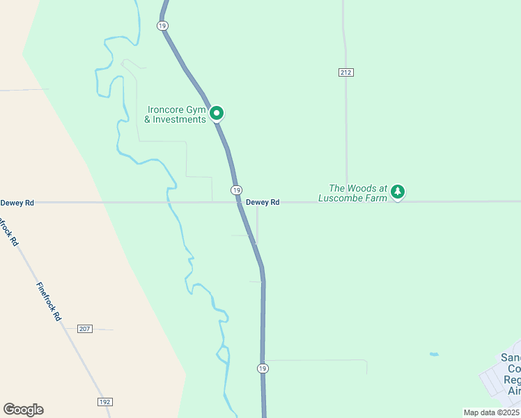 map of restaurants, bars, coffee shops, grocery stores, and more near 2060 County Road 213 in Fremont