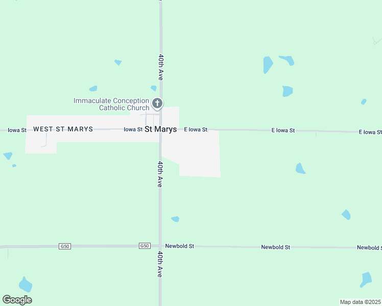 map of restaurants, bars, coffee shops, grocery stores, and more near in Saint Marys