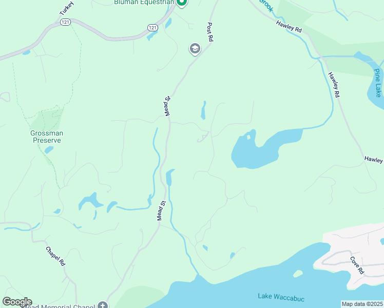 map of restaurants, bars, coffee shops, grocery stores, and more near 3 Powder Hill Road in Waccabuc
