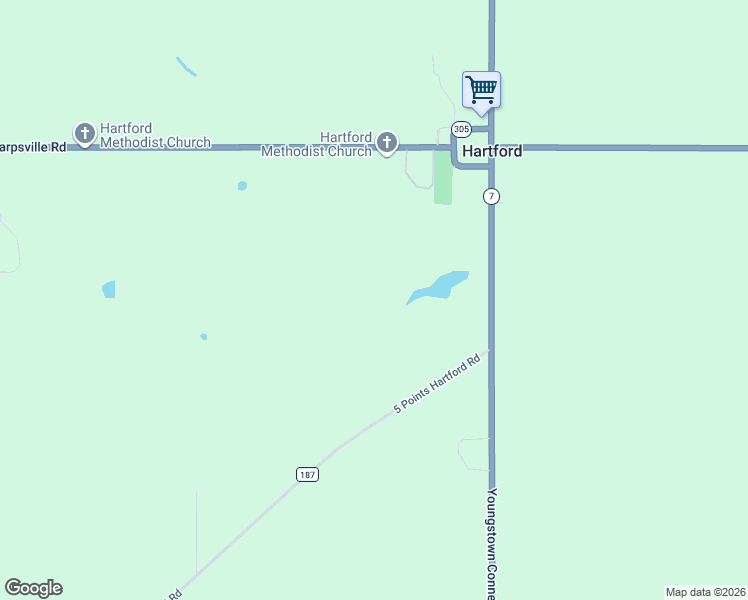 map of restaurants, bars, coffee shops, grocery stores, and more near 3199 Ohio 7 in Fowler