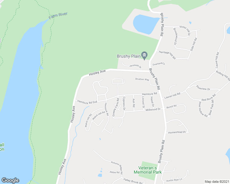map of restaurants, bars, coffee shops, grocery stores, and more near 32 Hampton Park in Branford