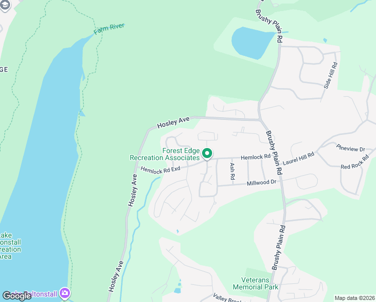 map of restaurants, bars, coffee shops, grocery stores, and more near 32 Hampton Park in Branford