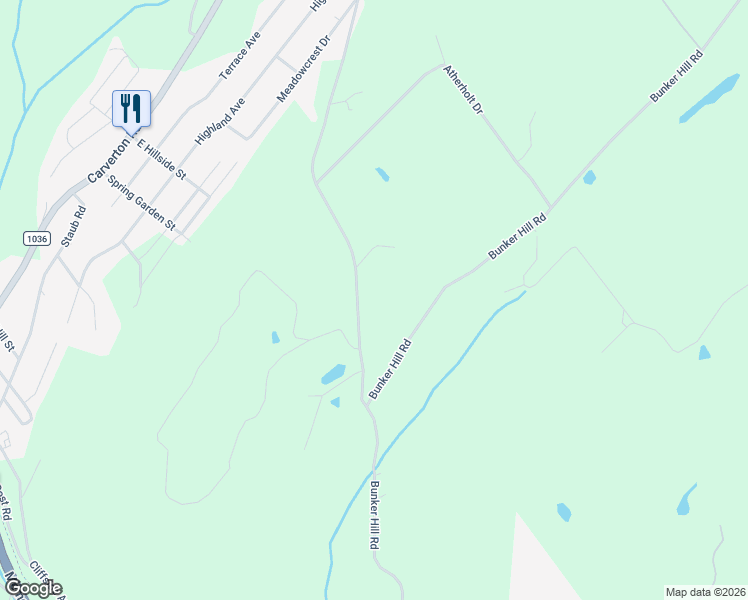 map of restaurants, bars, coffee shops, grocery stores, and more near 124-140 Dug Road in Wyoming