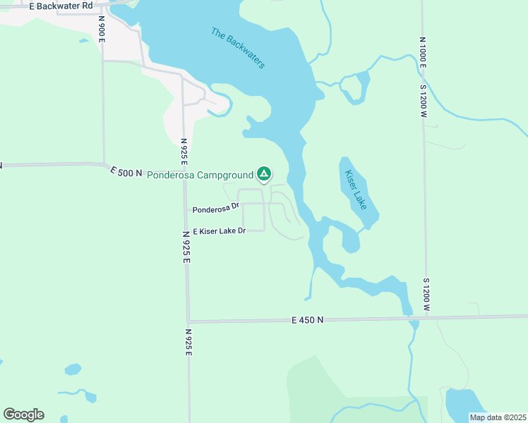 map of restaurants, bars, coffee shops, grocery stores, and more near Buchard Drive in Kosciusko County