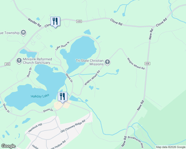 map of restaurants, bars, coffee shops, grocery stores, and more near 291 Wagon Wheel Road in Montague