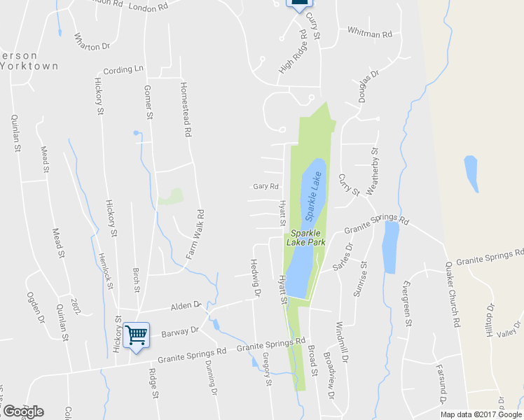 map of restaurants, bars, coffee shops, grocery stores, and more near 242 Locust Road in Yorktown Heights