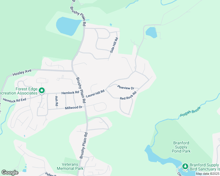 map of restaurants, bars, coffee shops, grocery stores, and more near 30 Laurel Hill Road in Branford