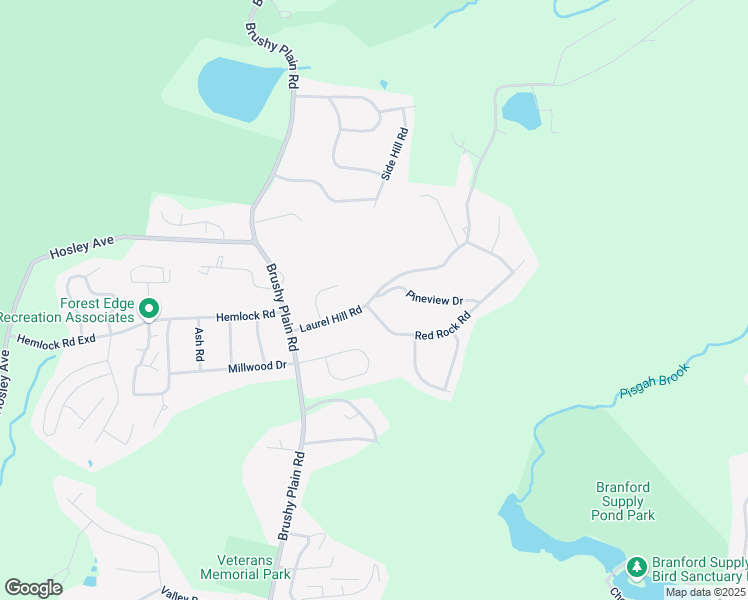 map of restaurants, bars, coffee shops, grocery stores, and more near 30 Laurel Hill Road in Branford