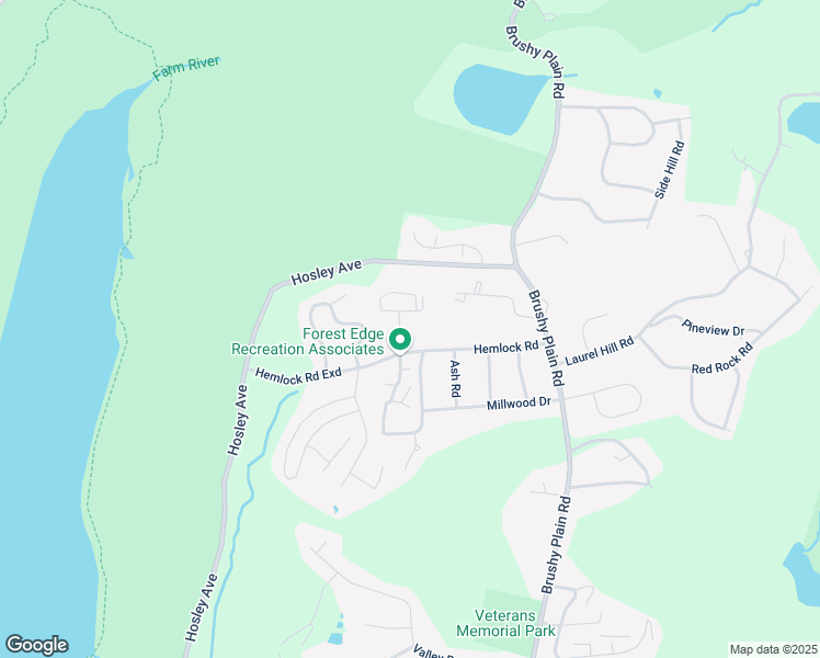 map of restaurants, bars, coffee shops, grocery stores, and more near 17 Hampton Park in Branford