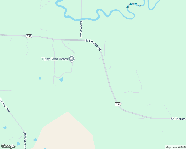 map of restaurants, bars, coffee shops, grocery stores, and more near 2346 Saint Charles Road in Winterset