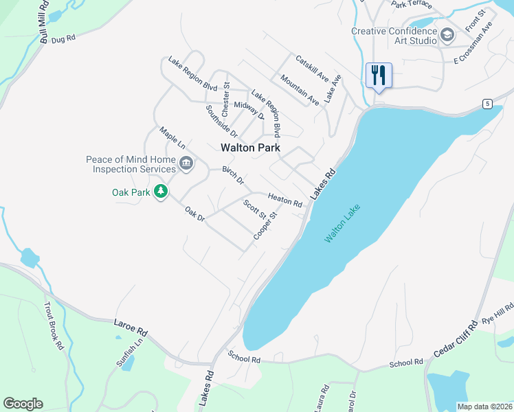 map of restaurants, bars, coffee shops, grocery stores, and more near 114 Scott Street in Monroe