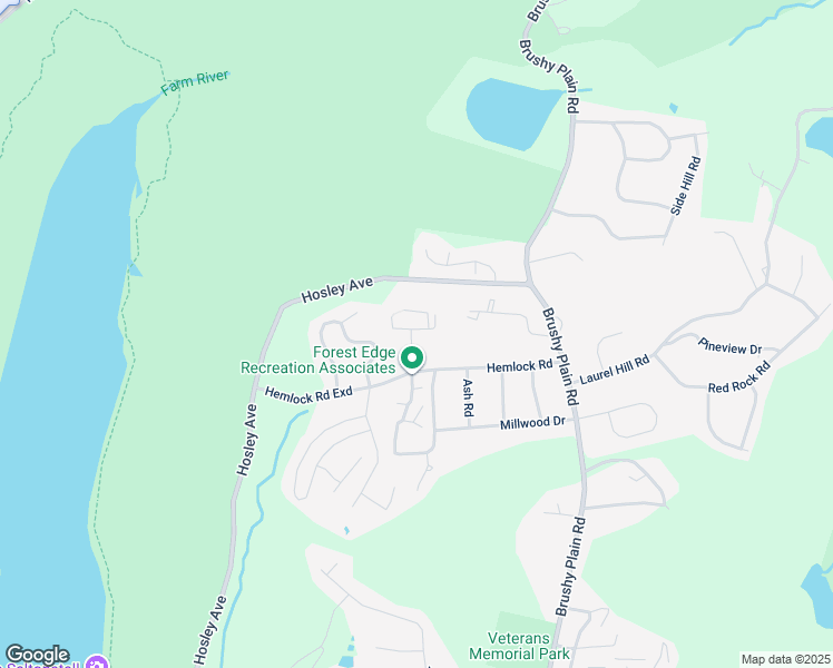 map of restaurants, bars, coffee shops, grocery stores, and more near 17 Hampton Park in Branford